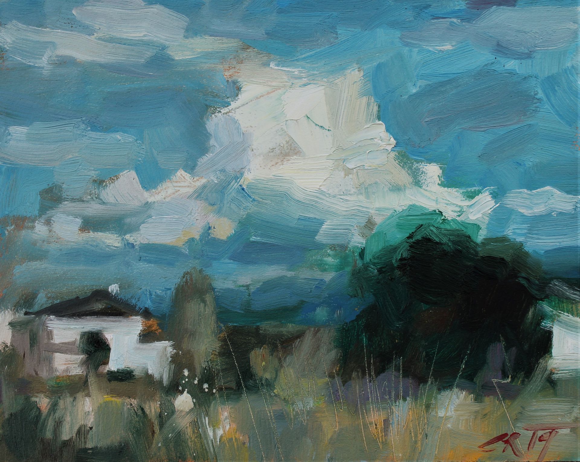 Landschaft, 2019 Öl