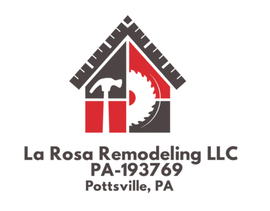 A logo for la rosa remodeling llc in pottsville pa