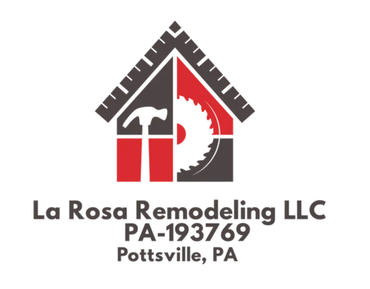A logo for la rosa remodeling llc in pottsville pa