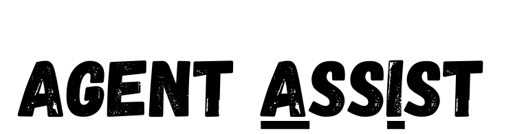 AgentAssIst, Schriftzug, schwarz 