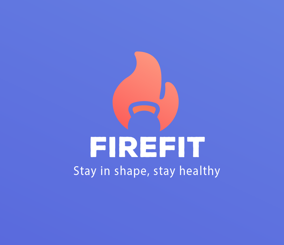 Um logotipo para a firefit que diz mantenha-se em forma e saudável
