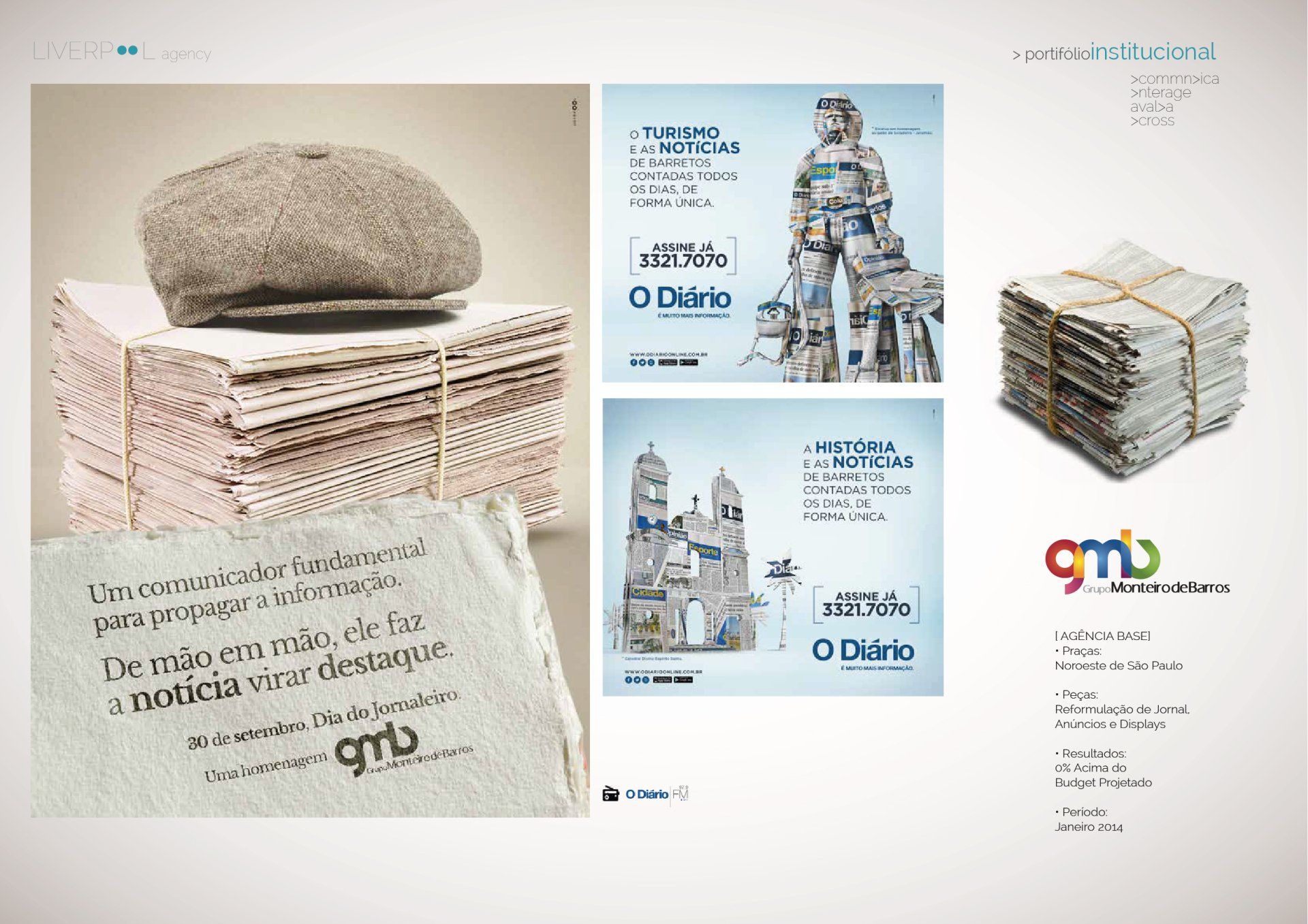 Uma pilha de jornais está em cima de uma pilha de jornais