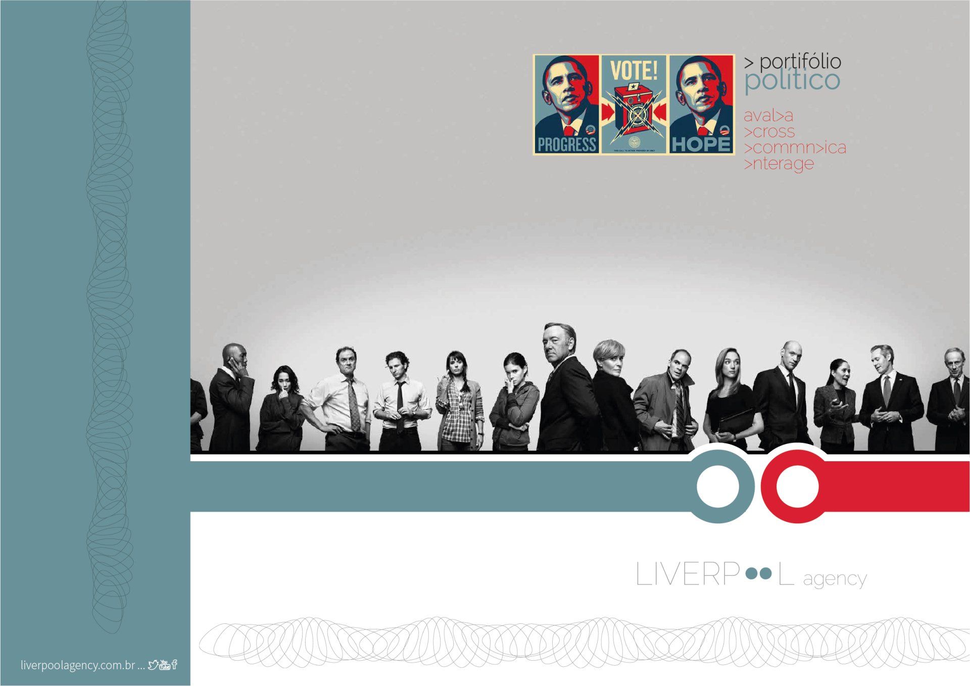 Um grupo de pessoas de pé uma ao lado da outra com uma placa que diz votar