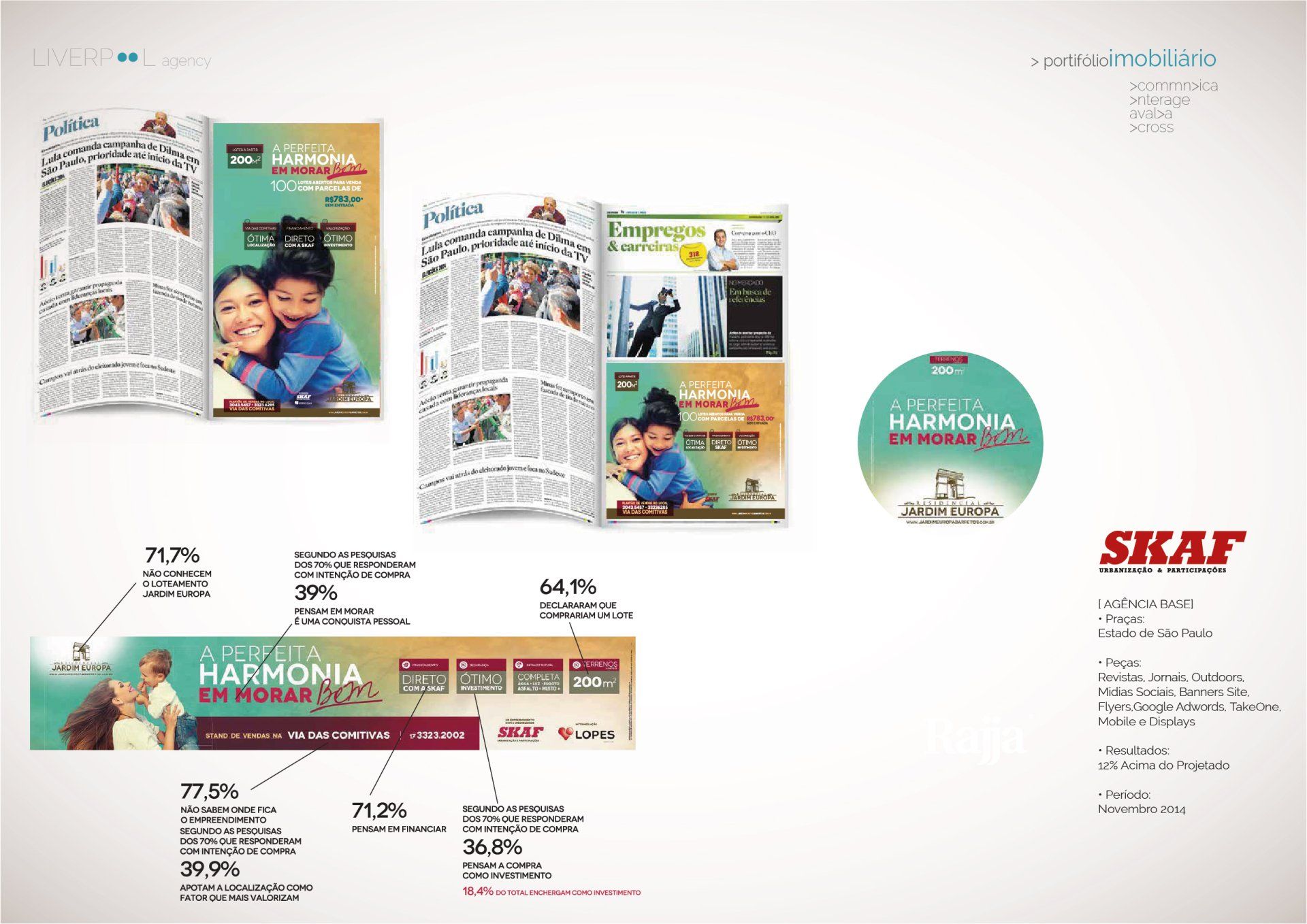 Um folheto com a imagem de um homem e uma mulher