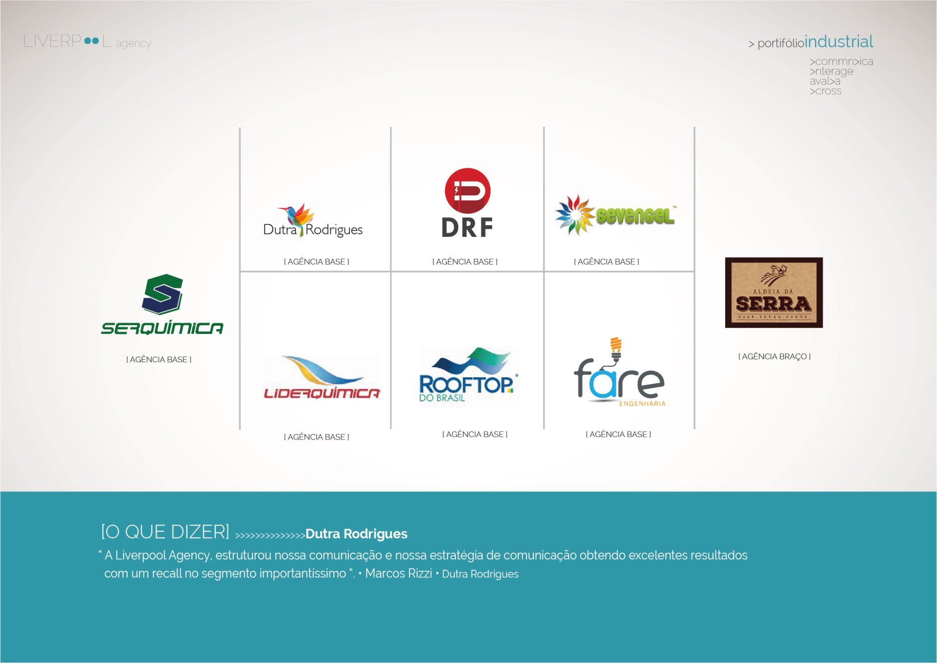 Um site com muitos logotipos