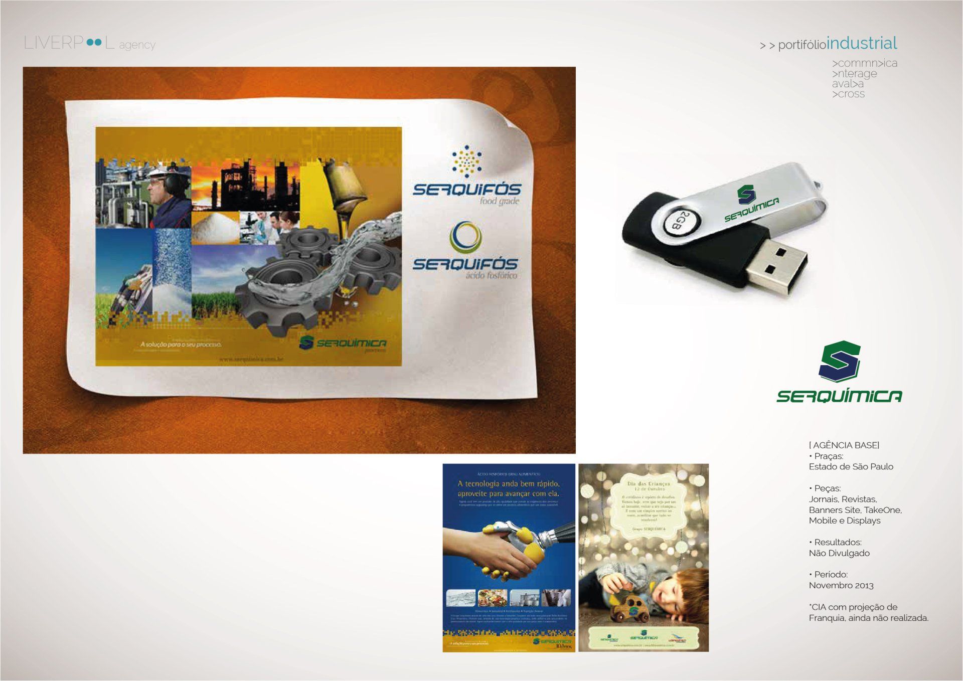 Um folheto de uma empresa chamada segurança está sobre uma mesa