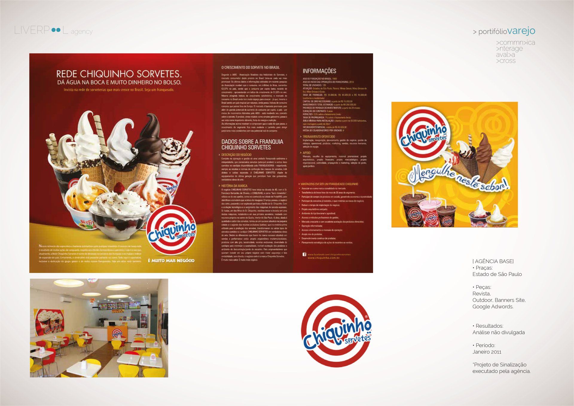 Um folheto para a sorveteria chipolino