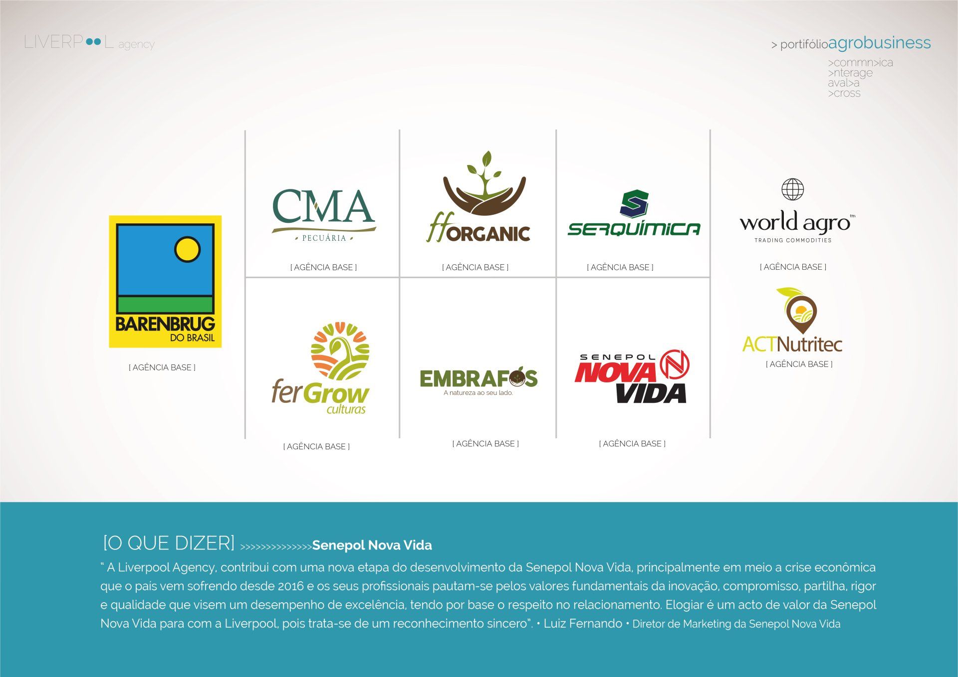 Um grupo de logotipos são exibidos em um fundo branco.