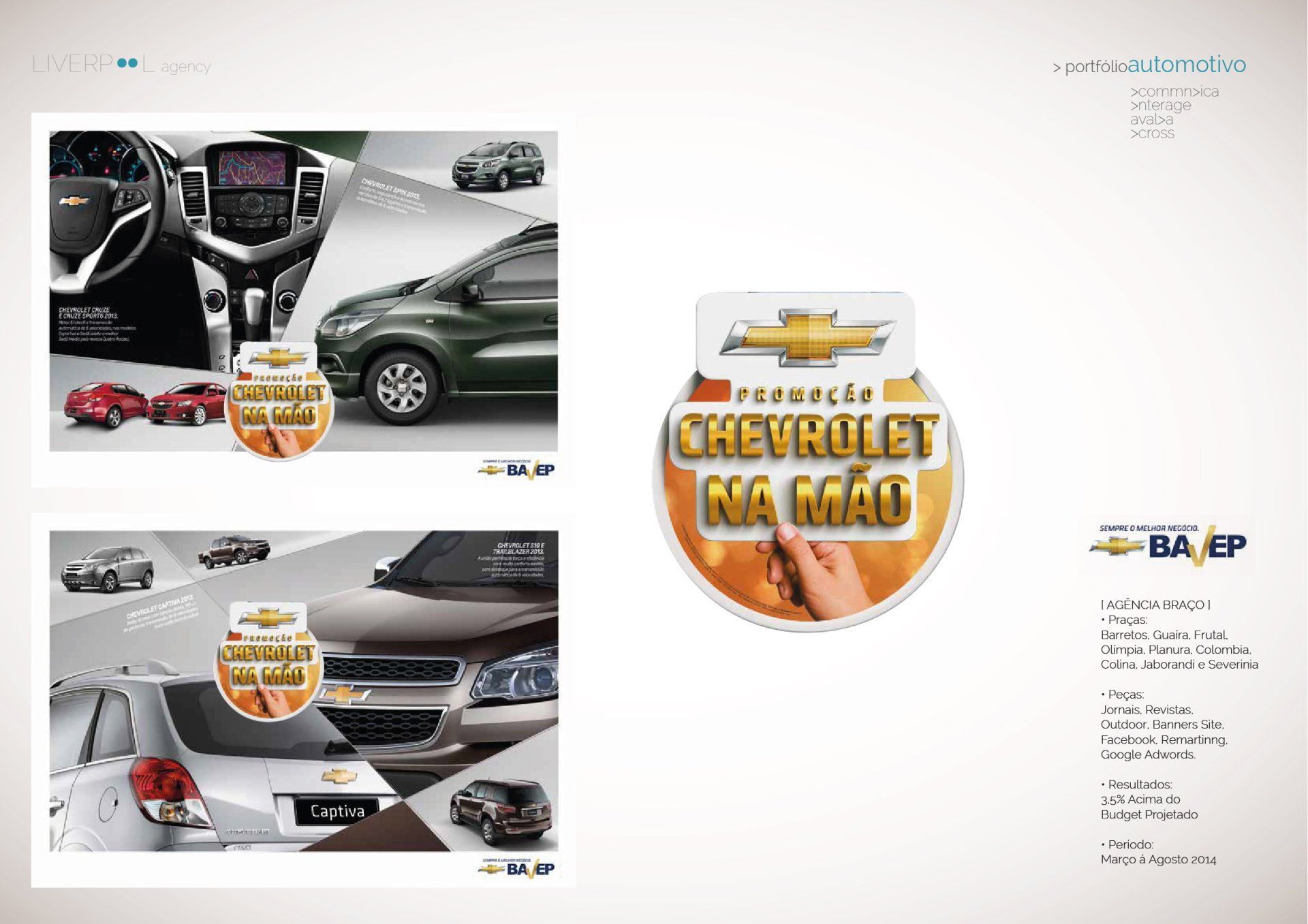 Uma foto de um carro chevrolet com um adesivo nele