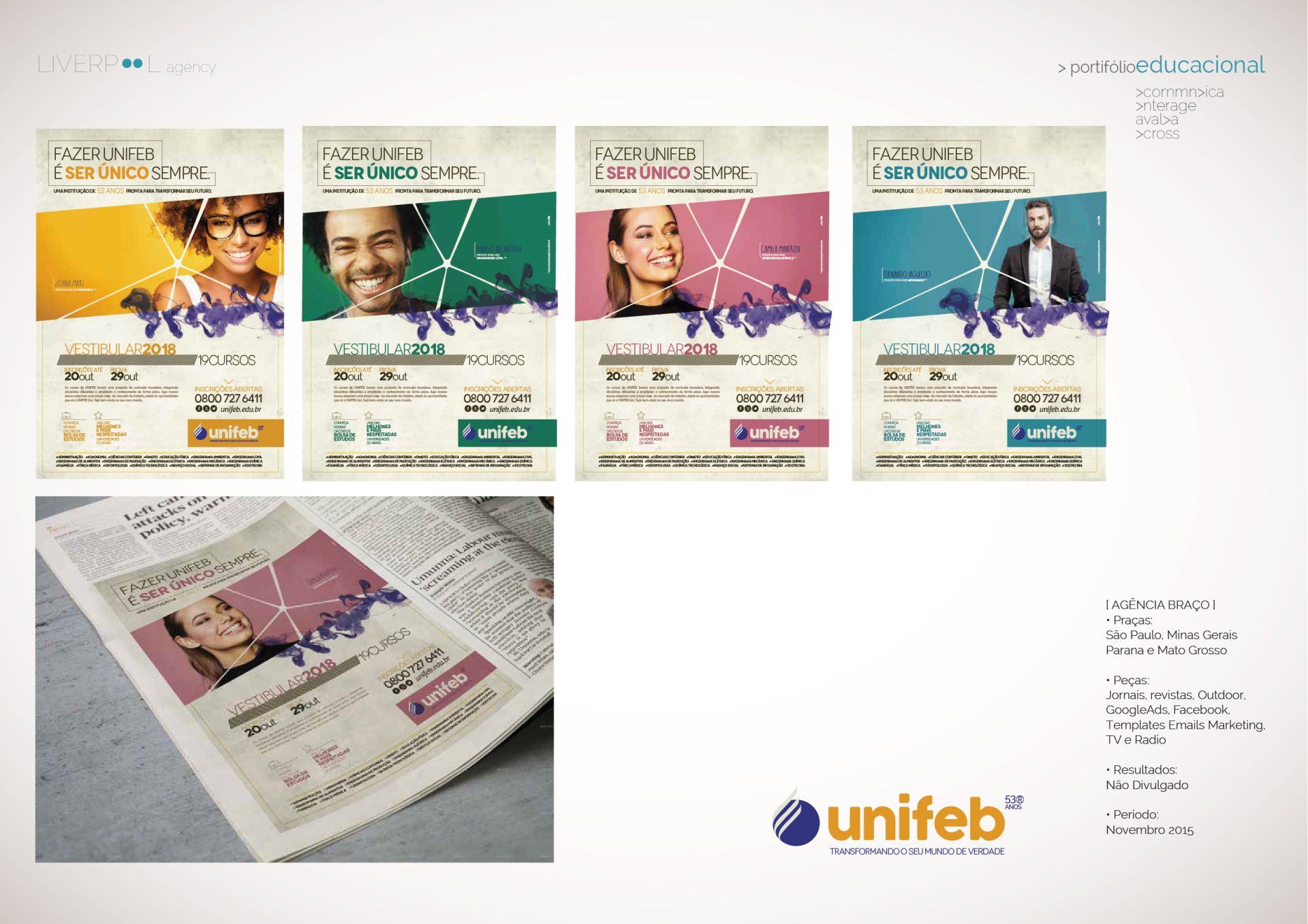 Um jornal com um monte de anúncios nele