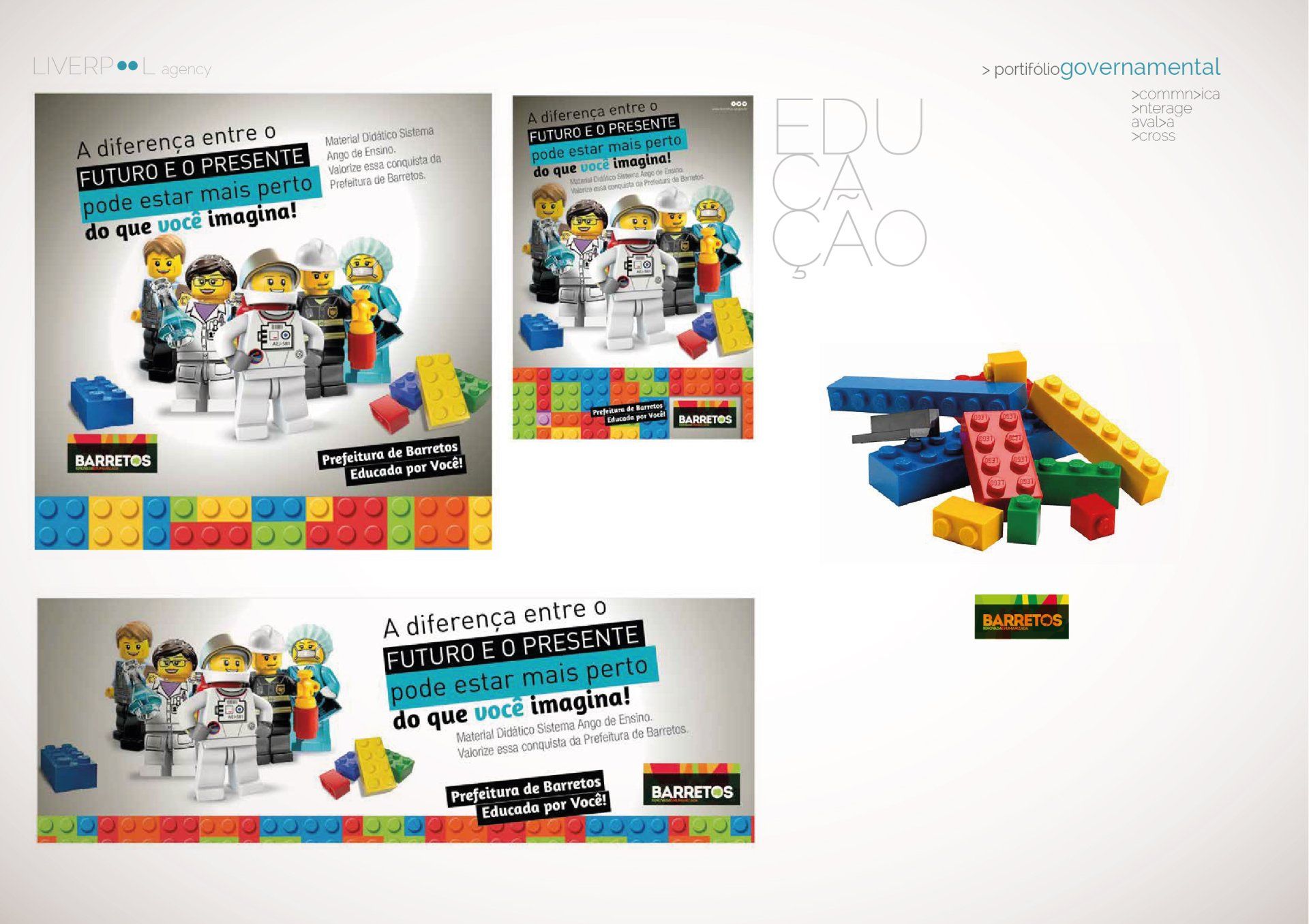 Um grupo de pessoas de lego paradas uma ao lado da outra