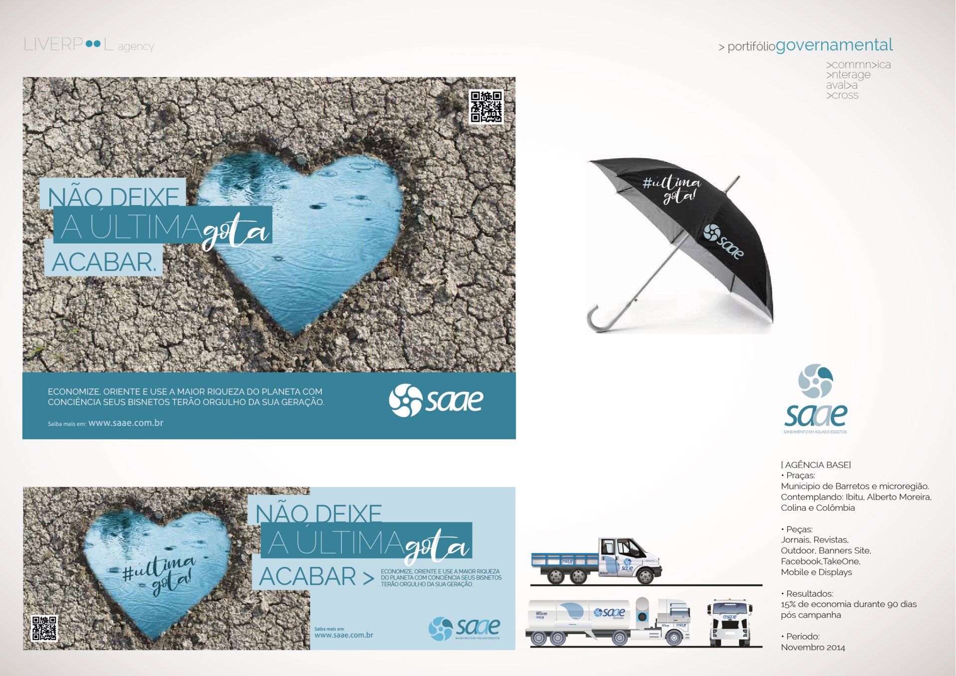 Um cartaz com dois corações na areia e um guarda-chuva