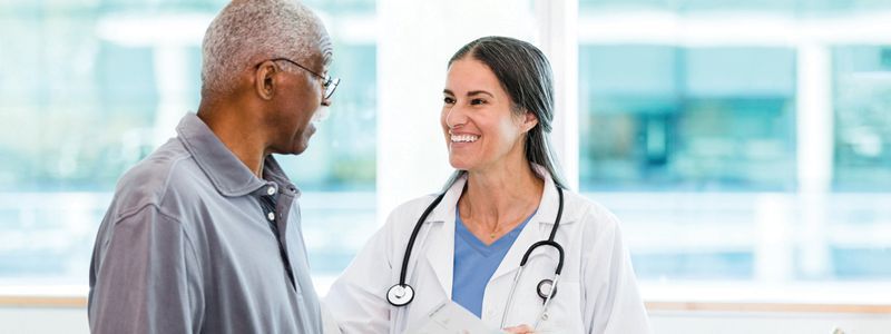 doctor talking with a patient