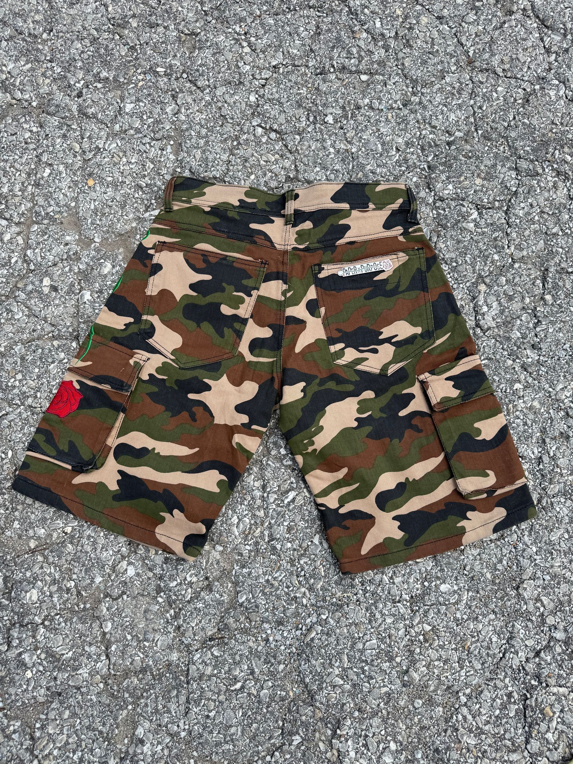 'Purpose' Camo Shorts