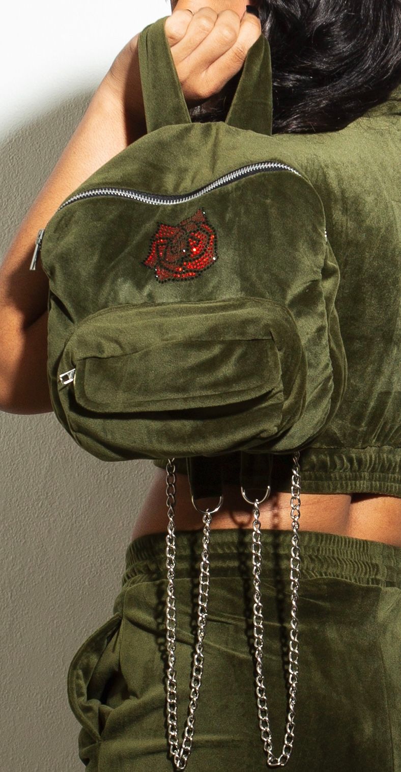 Rose Velvet Bag