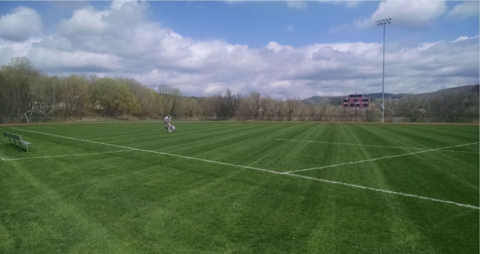 Wide sports field — Landscape Installation in Bellows Falls, VT