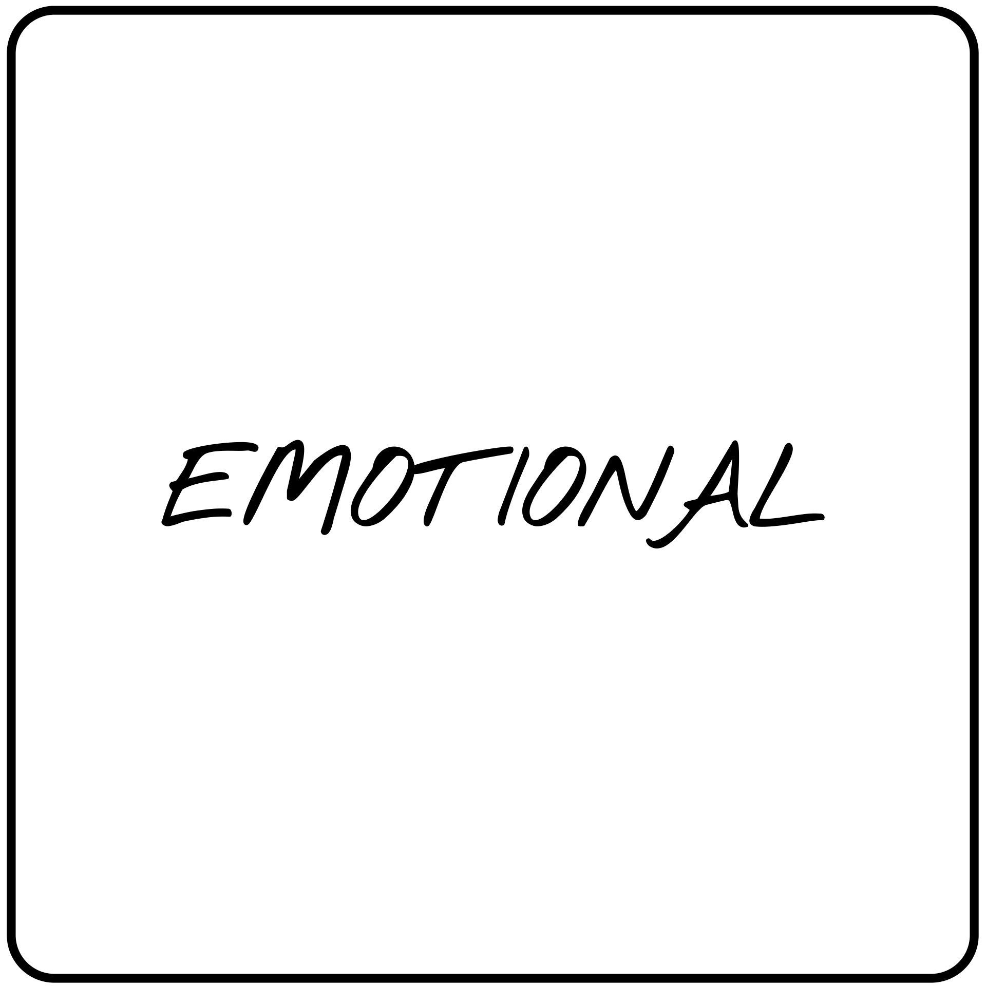 White square with the word