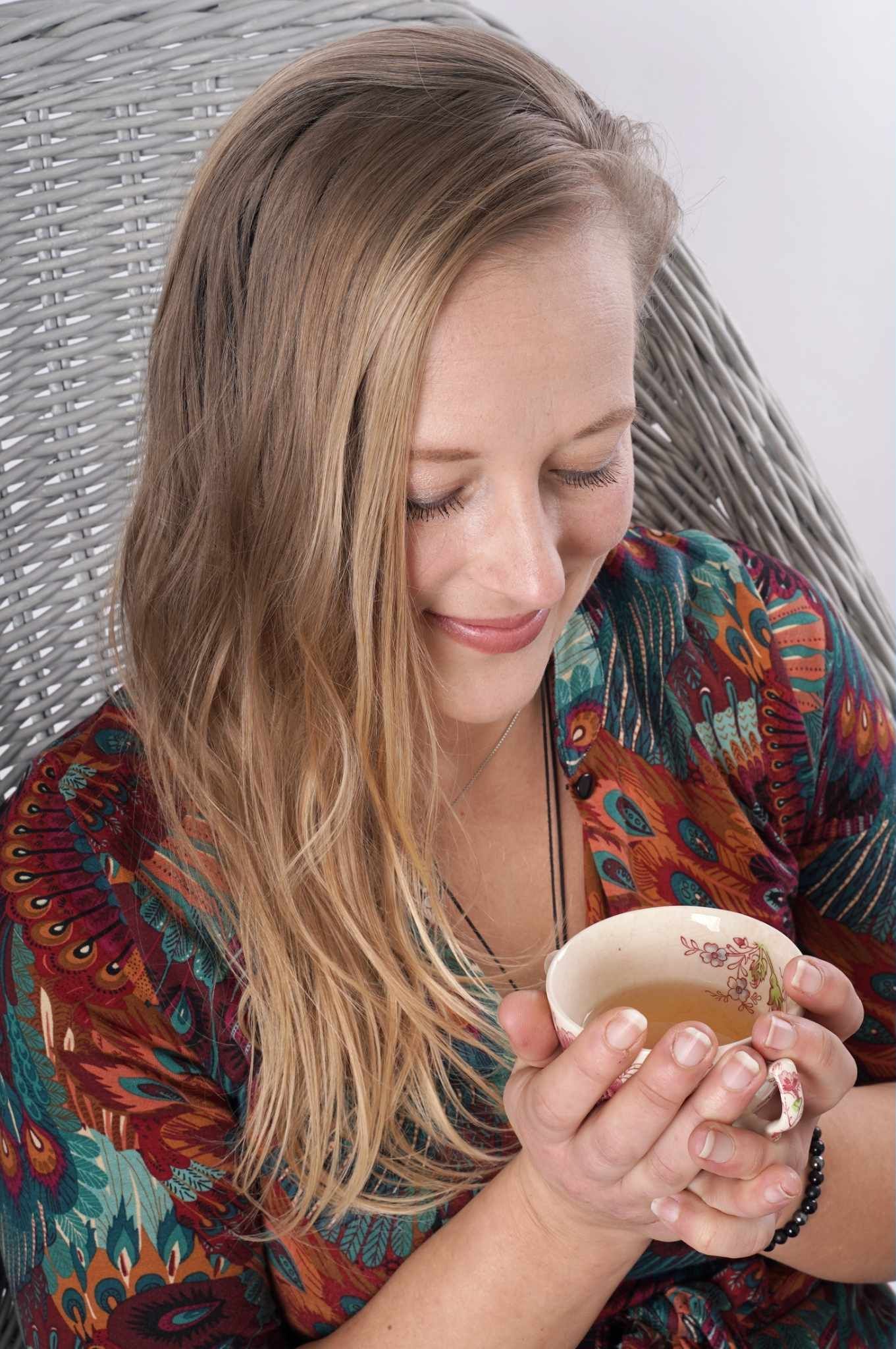 Genieten van een kopje thee