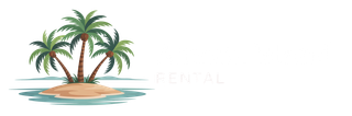 A small island with palm trees on it in the ocean.