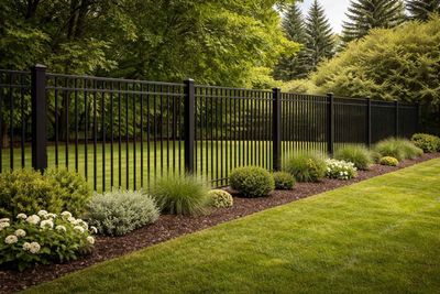 Wooden gate with diagonal support beam. Light brown, vertical planks. Hinged to a post, closed.
