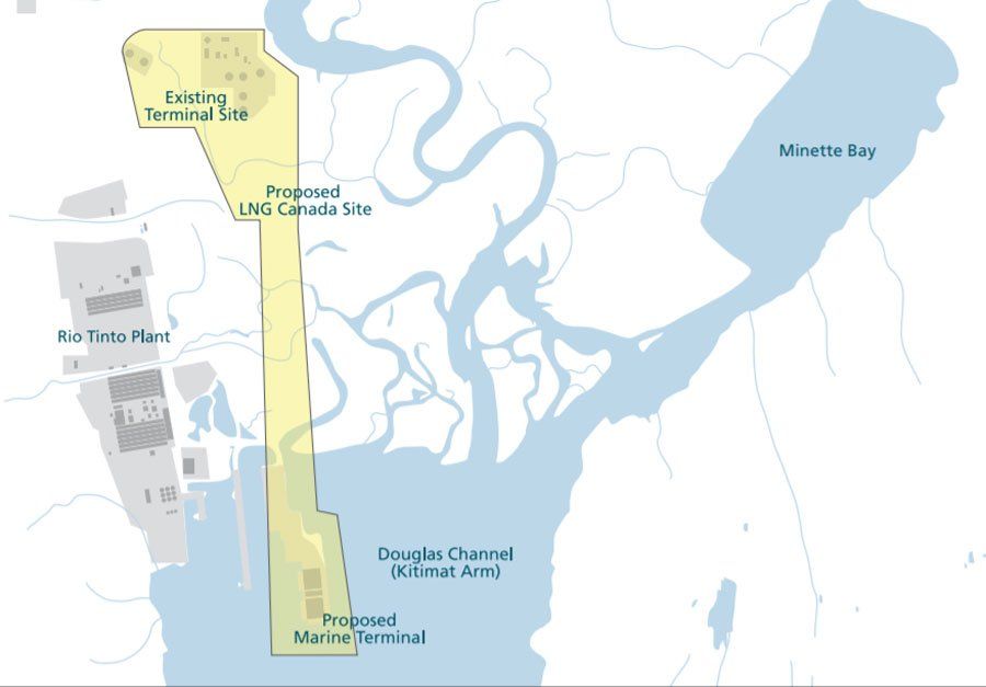 LNG Canada Proposed Site Map