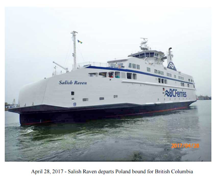 BC Ferries third LNG Ferry