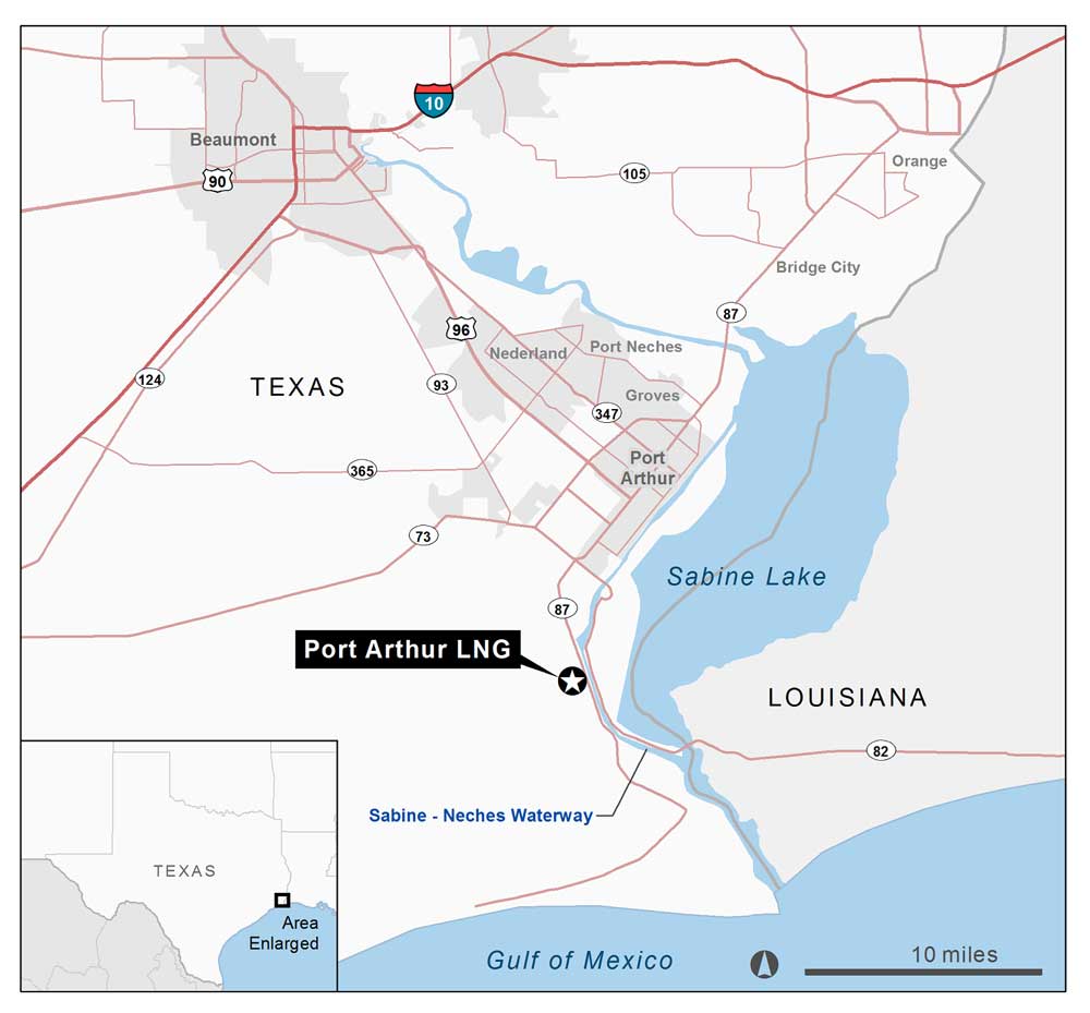 Port Arthur LNG Project Location Source: Sempra Energy