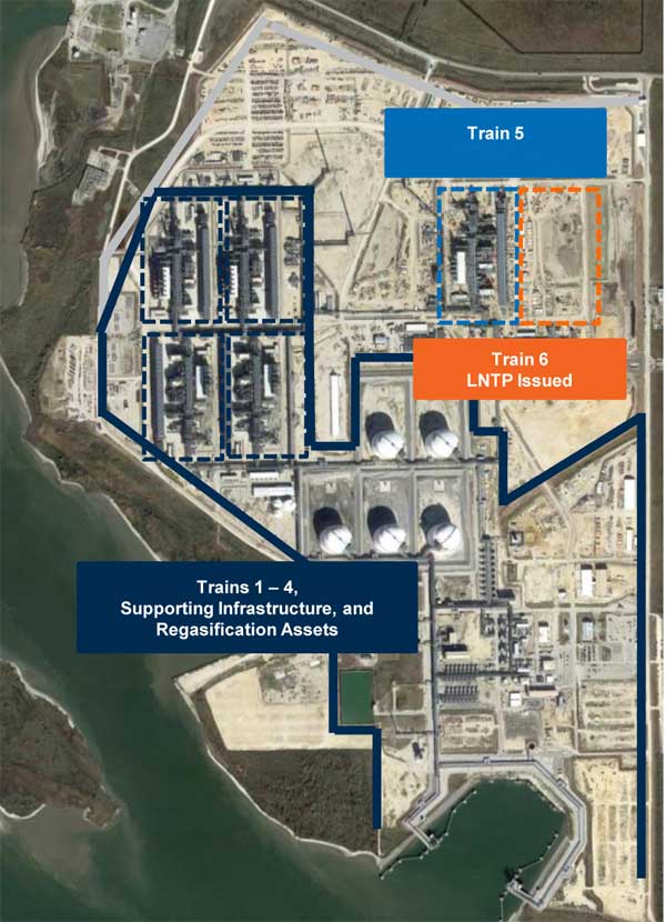 Above: Sabine Pass liquefaction project Source: Cheniere Q4 and Full Year 2018 Conference Call Presentation February 26th, 2019