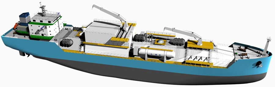 The first Chinese owned LNG bunker vessel will operate on Wärtsilä propulsion machinery, and with Wärtsilä cargo handling and waste treatment systems. Copyright: CSDC.