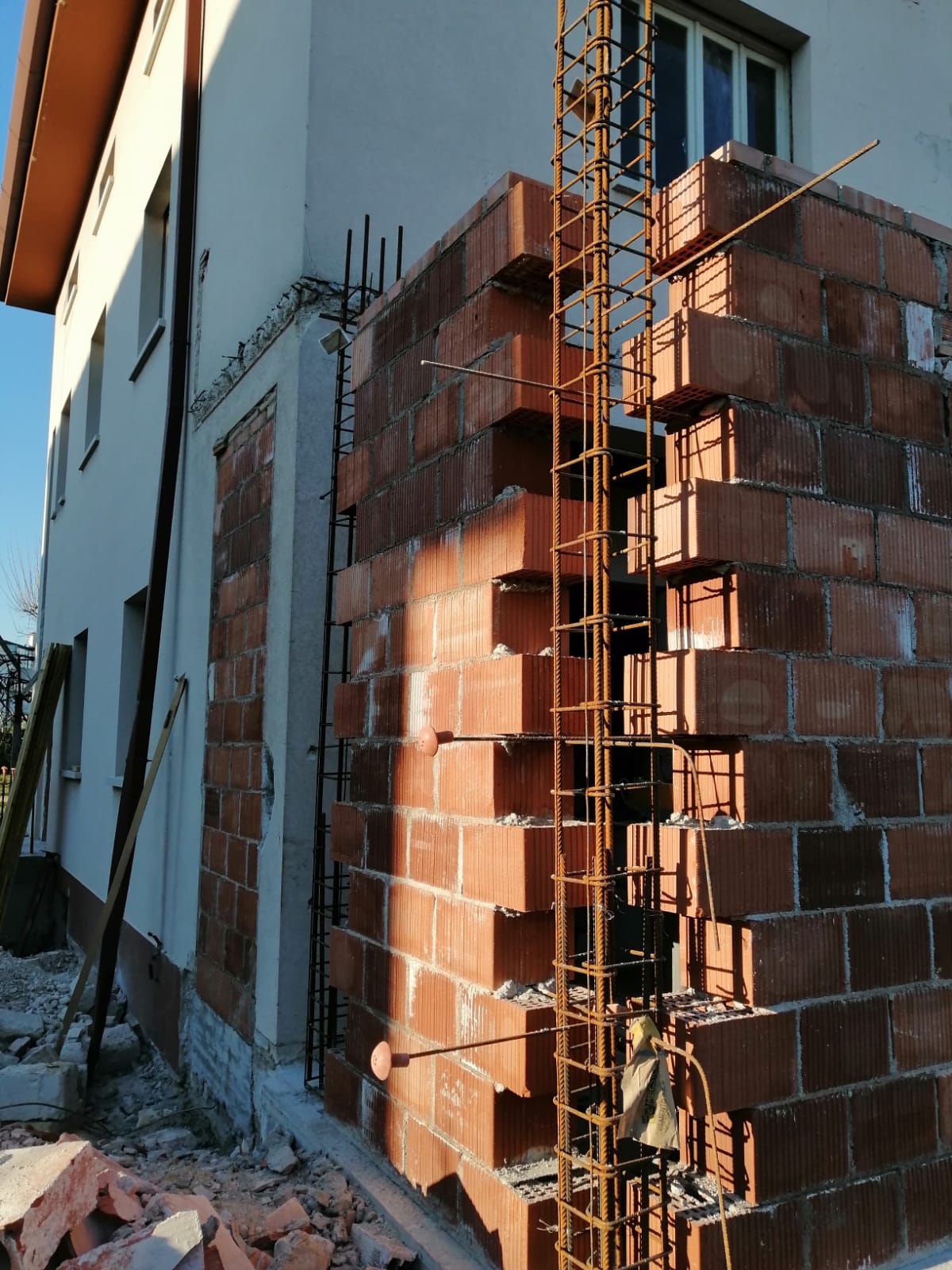 ampliamento di una casa