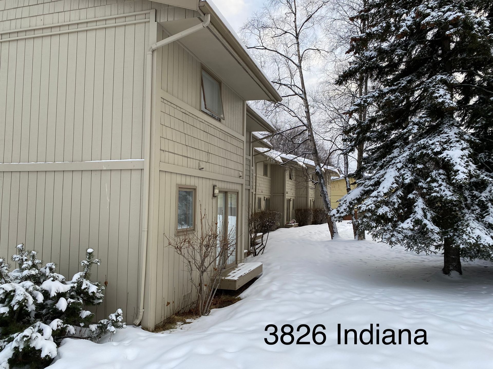 A house in indiana is covered in snow