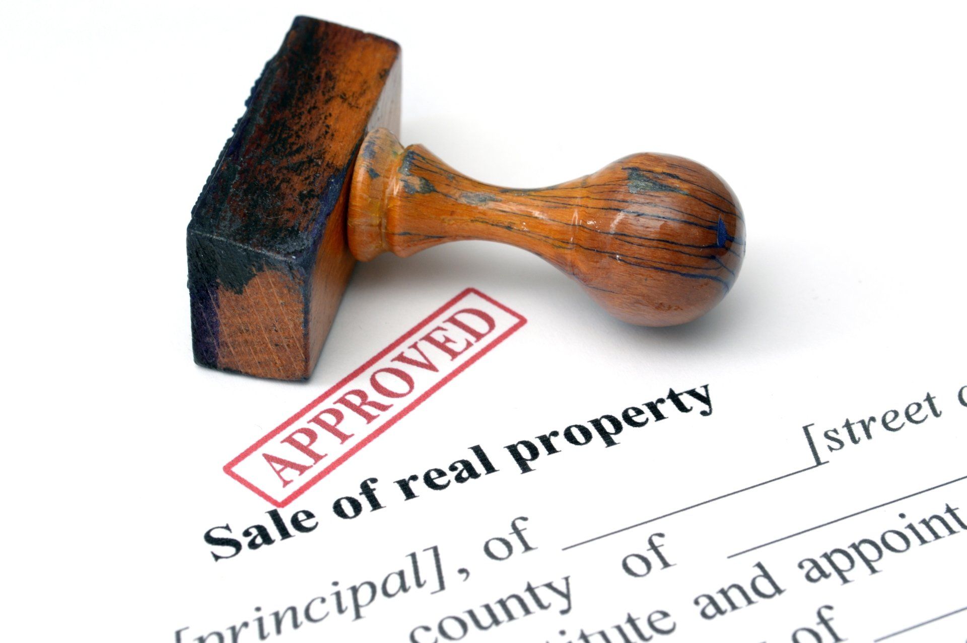 approved stamped sale of real property