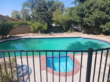 Pool with turquoise water
