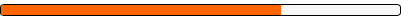 A close up of an orange and white battery on a white background.