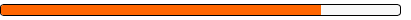 A close up of an orange battery on a white background.