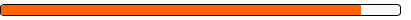 A close up of an orange battery on a white background.