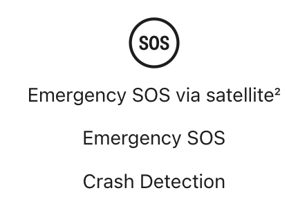 There are three different types of emergency sos.