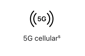 A 5g cellular icon on a white background.