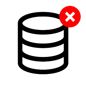 A stack of coins with a red x in the middle.