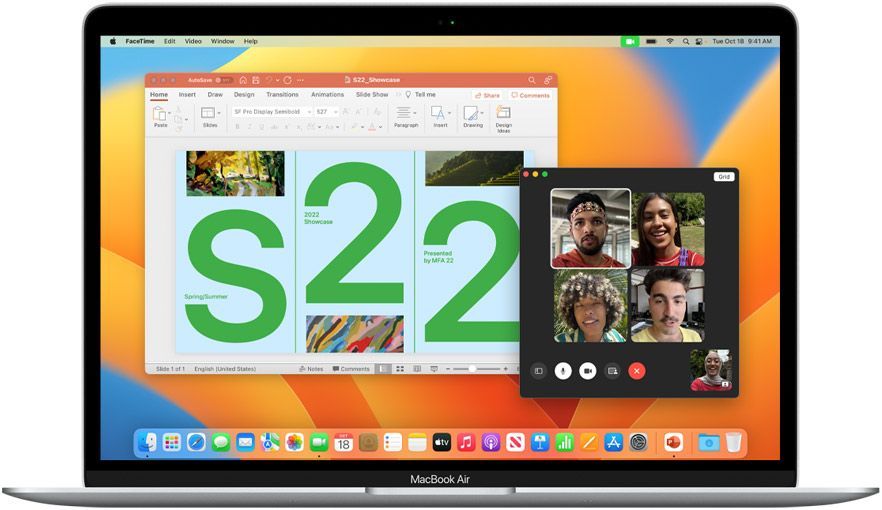 A laptop with a screen that says s22 on it.