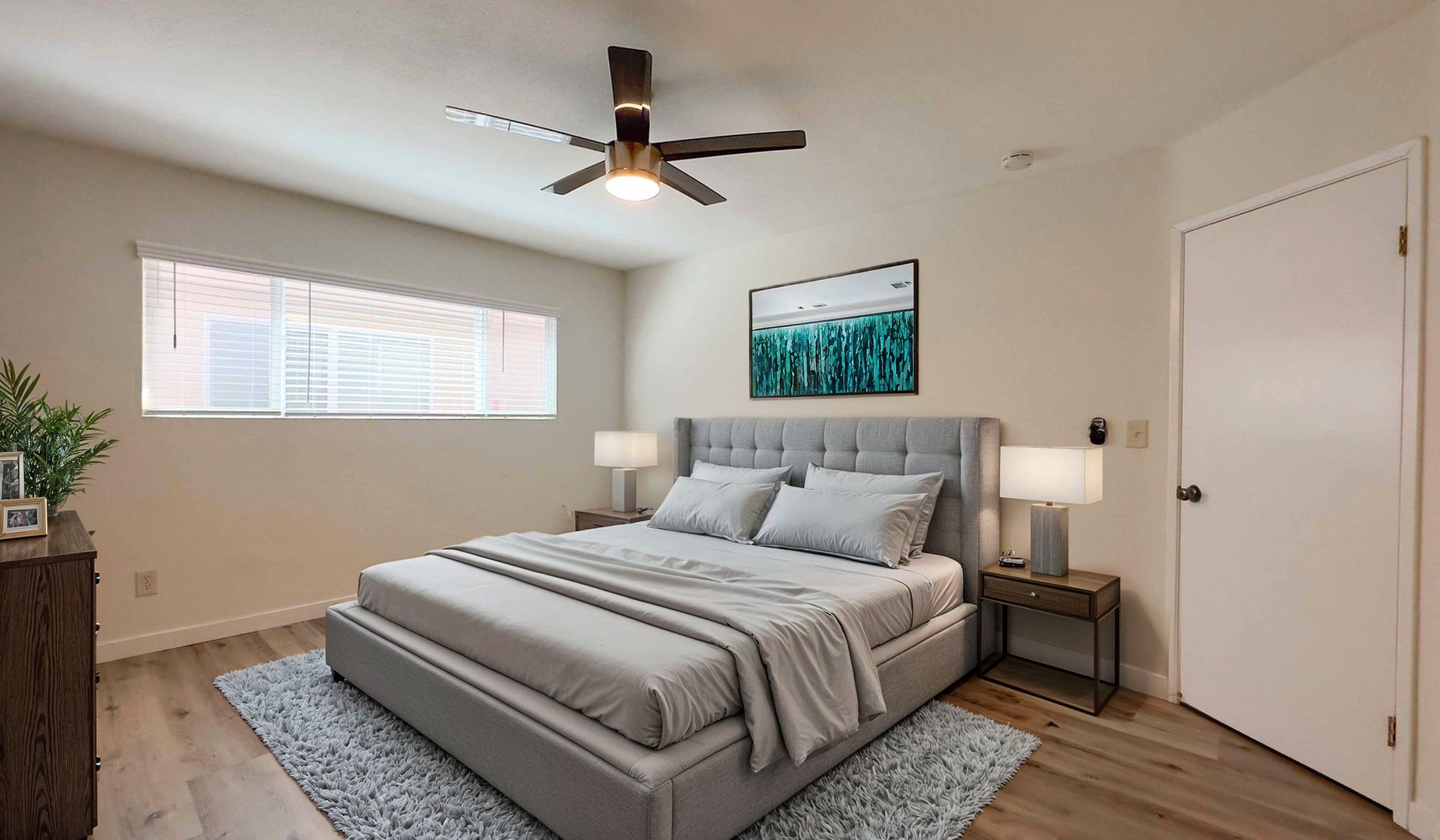 Sandstone canyon walls, swirling patterns, warm orange tones, sunlight at top.