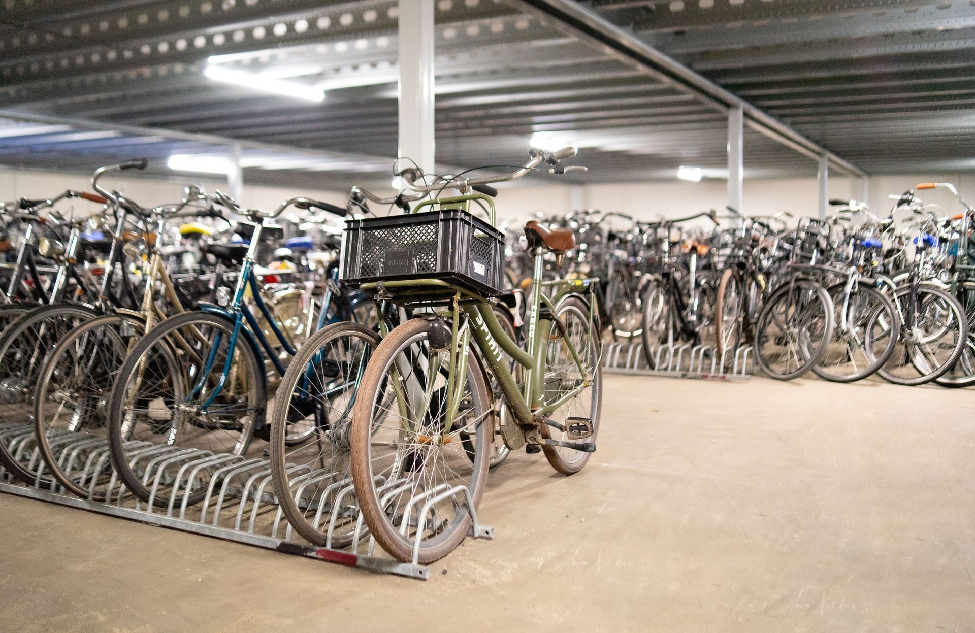Afac waar fietsen worden opgeslagen die verkeerd geparkeerd of verlaten zijn in de gemeente Nijmegen