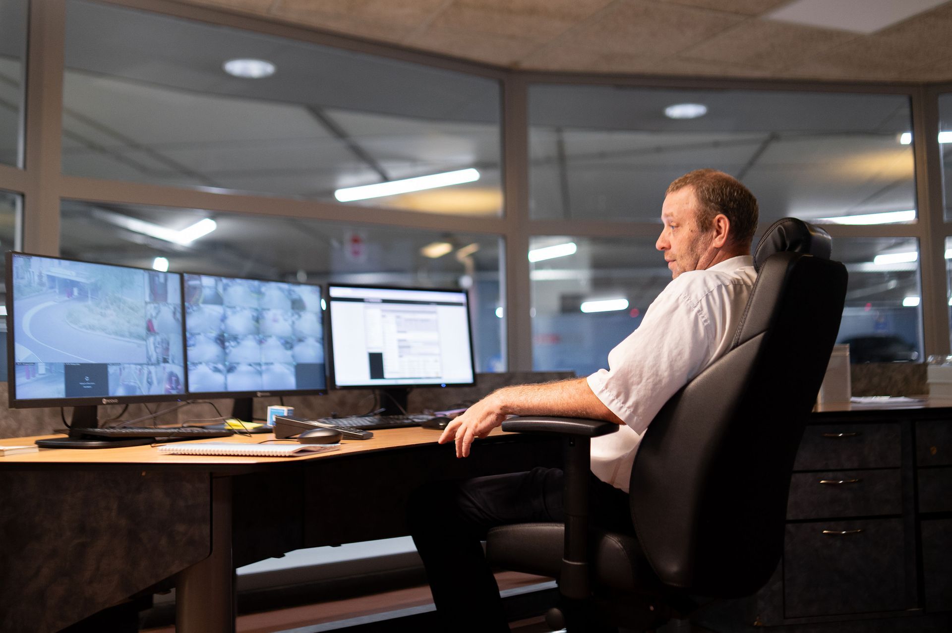 meldkamer van een parkeergarage in Nijmegen