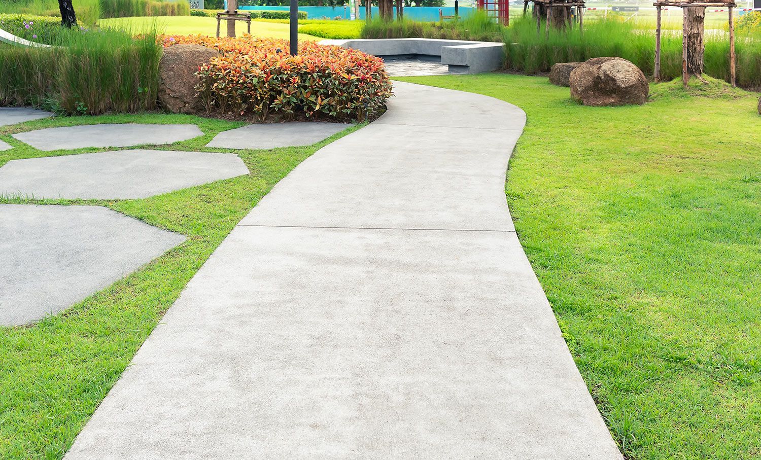 Walkway in Garden — Corona, CA — All In All Concrete