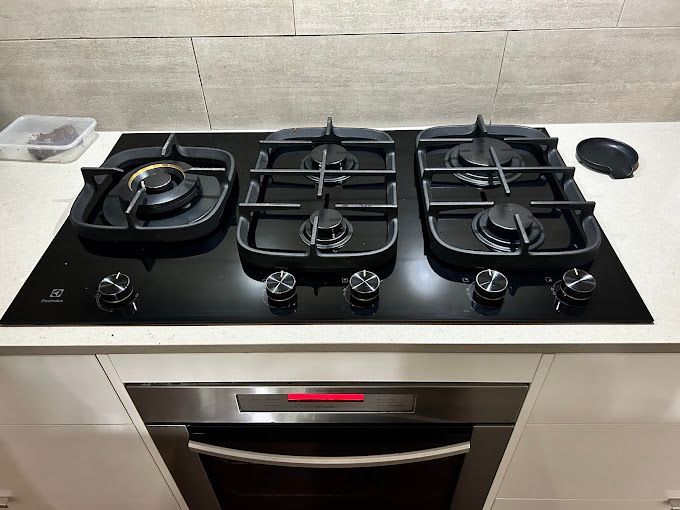 A Boiler is Sitting on a Counter — FC Gas Fitting in Maryborough, QLD