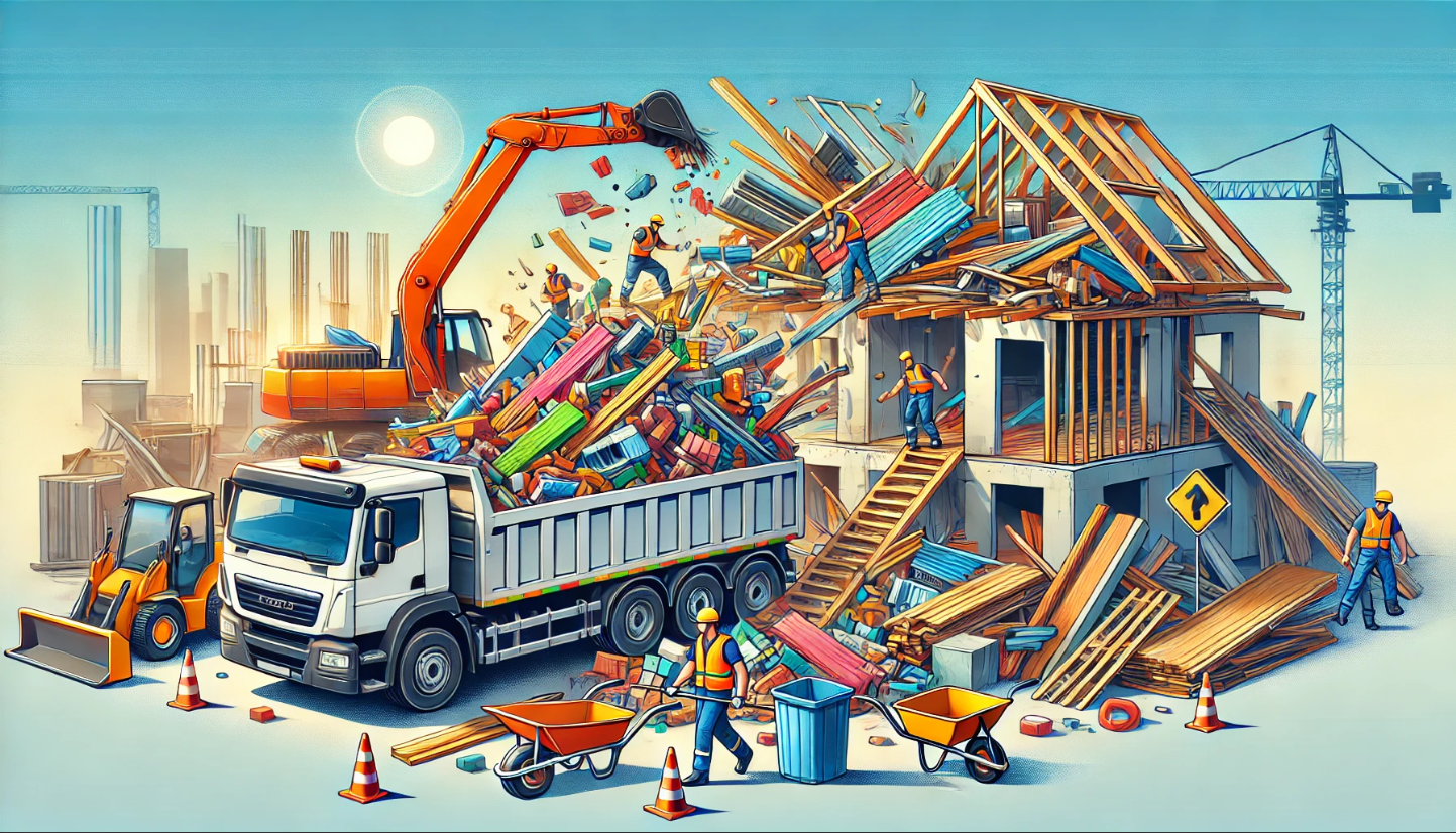 Construction debris removal header image