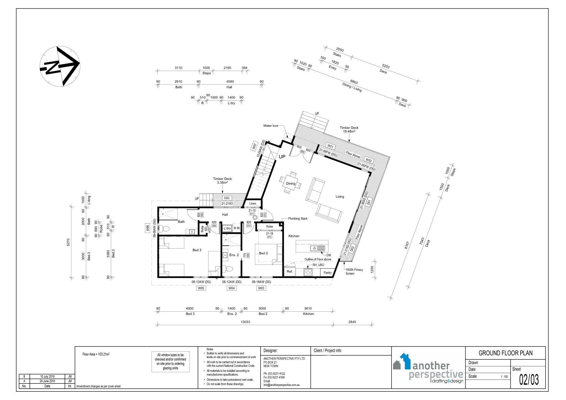 Residential Home Blueprint — Hobart, TAS — Another Perspective