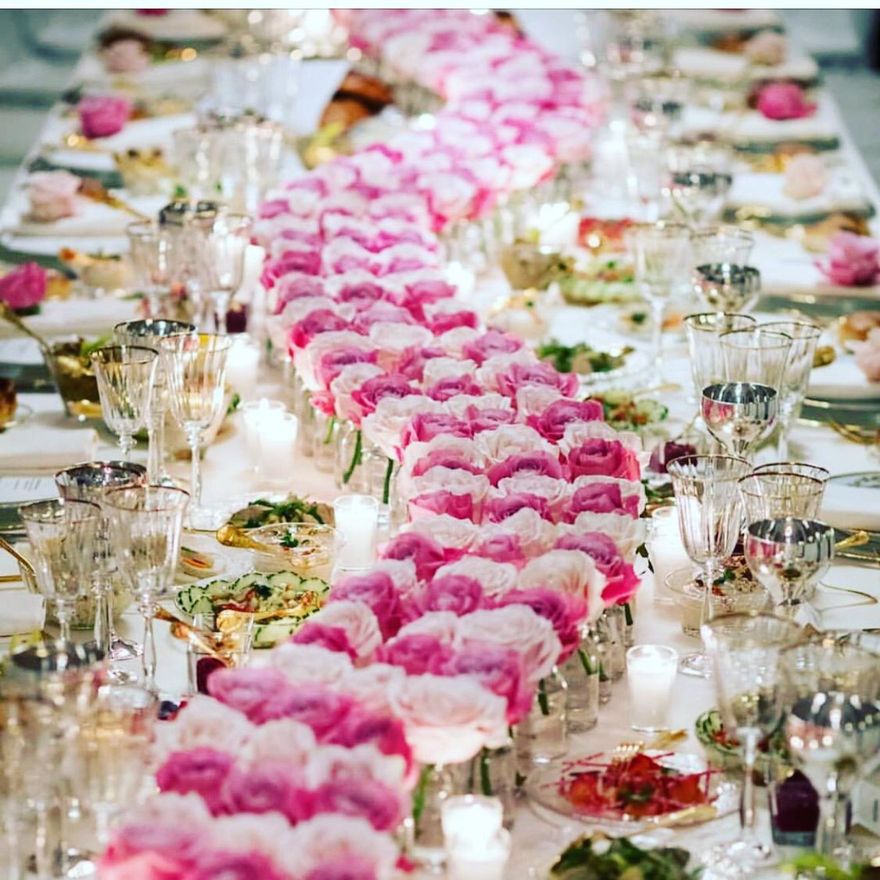 decorazioni floreali per tavoli