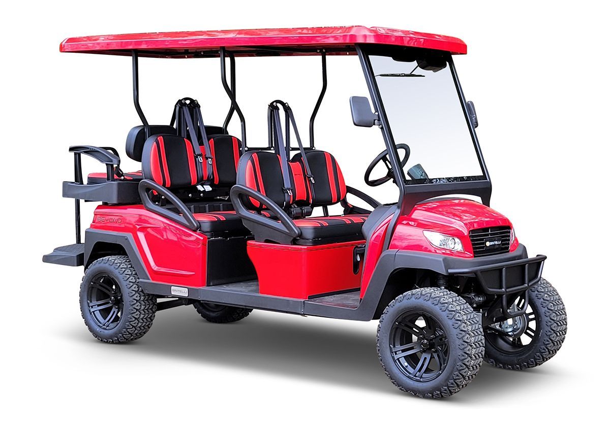 Bintelli red golf cart