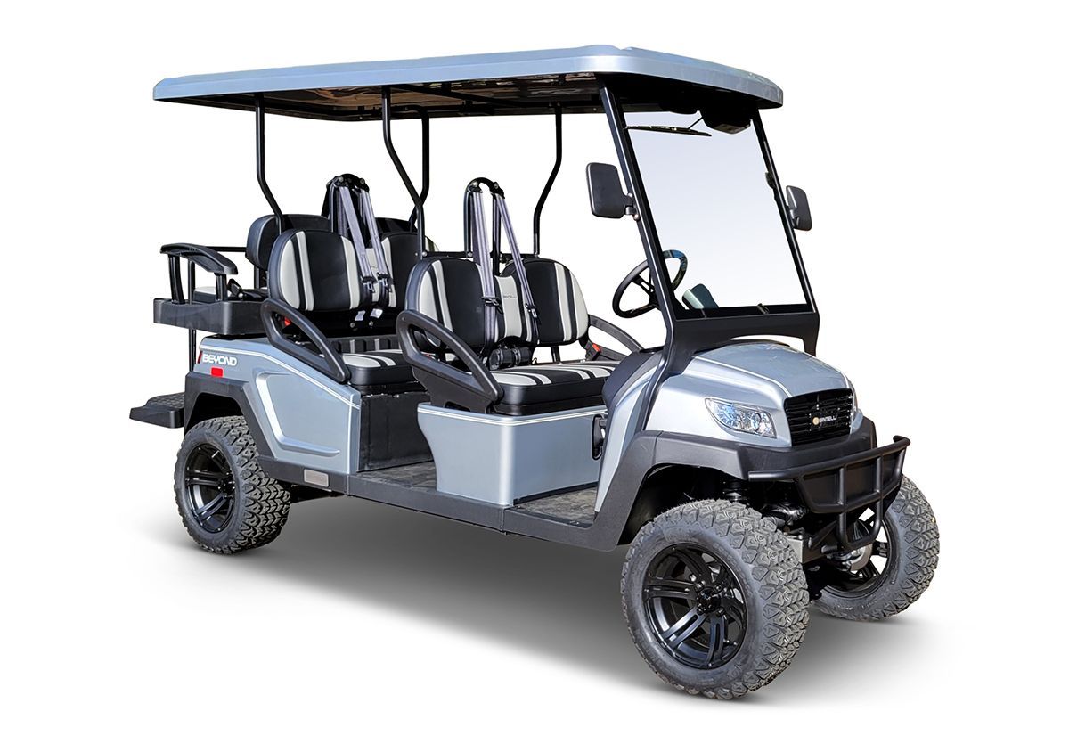 Bintelli grey golf cart